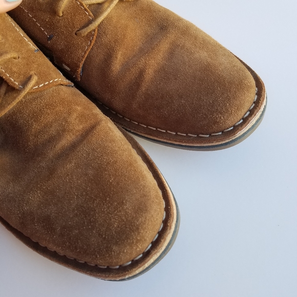 Steve Madden Hatrick 215 Mens Sz 7.5 Suede Oxford Shoes Lace Up Tan Brown main image 7